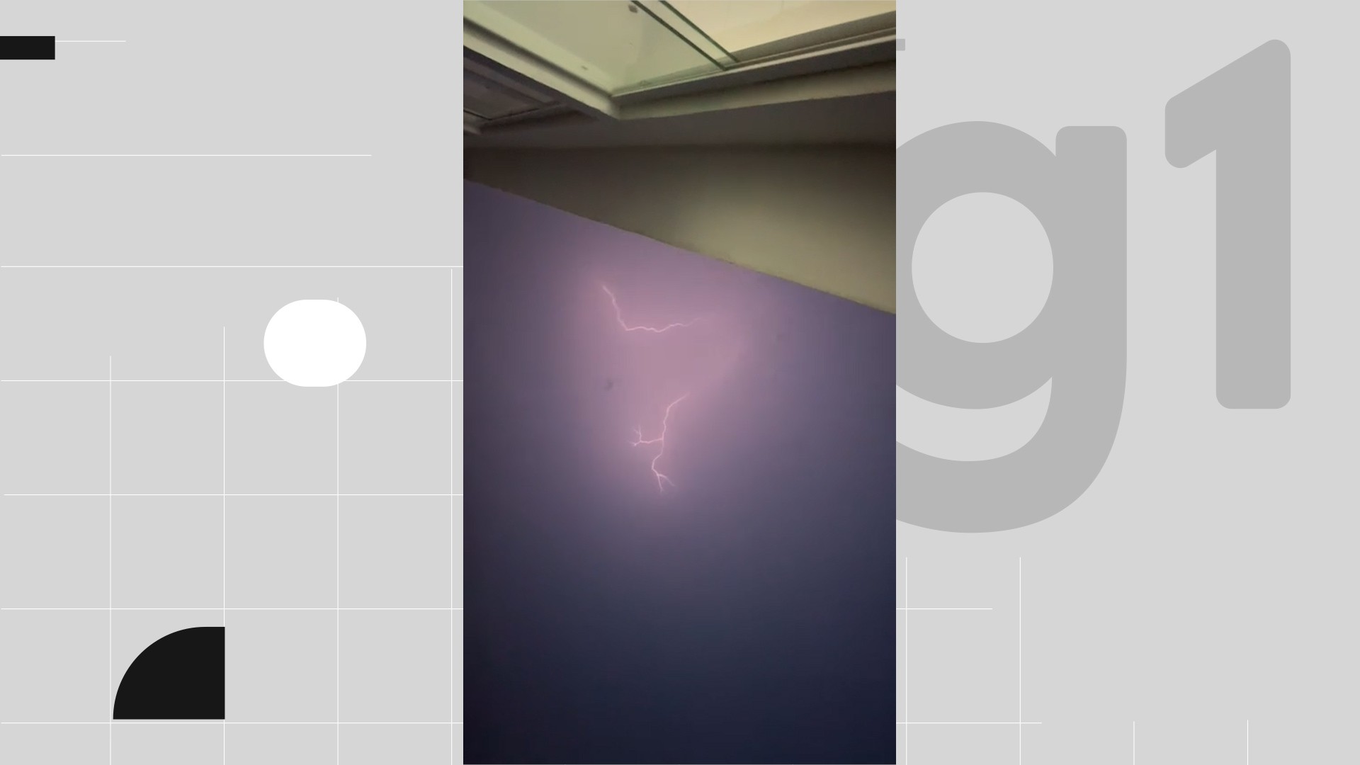 Chuva com raios em Patos, no Sertão da Paraíba, causa desabamento de teto e postes quebrados; VÍDEO