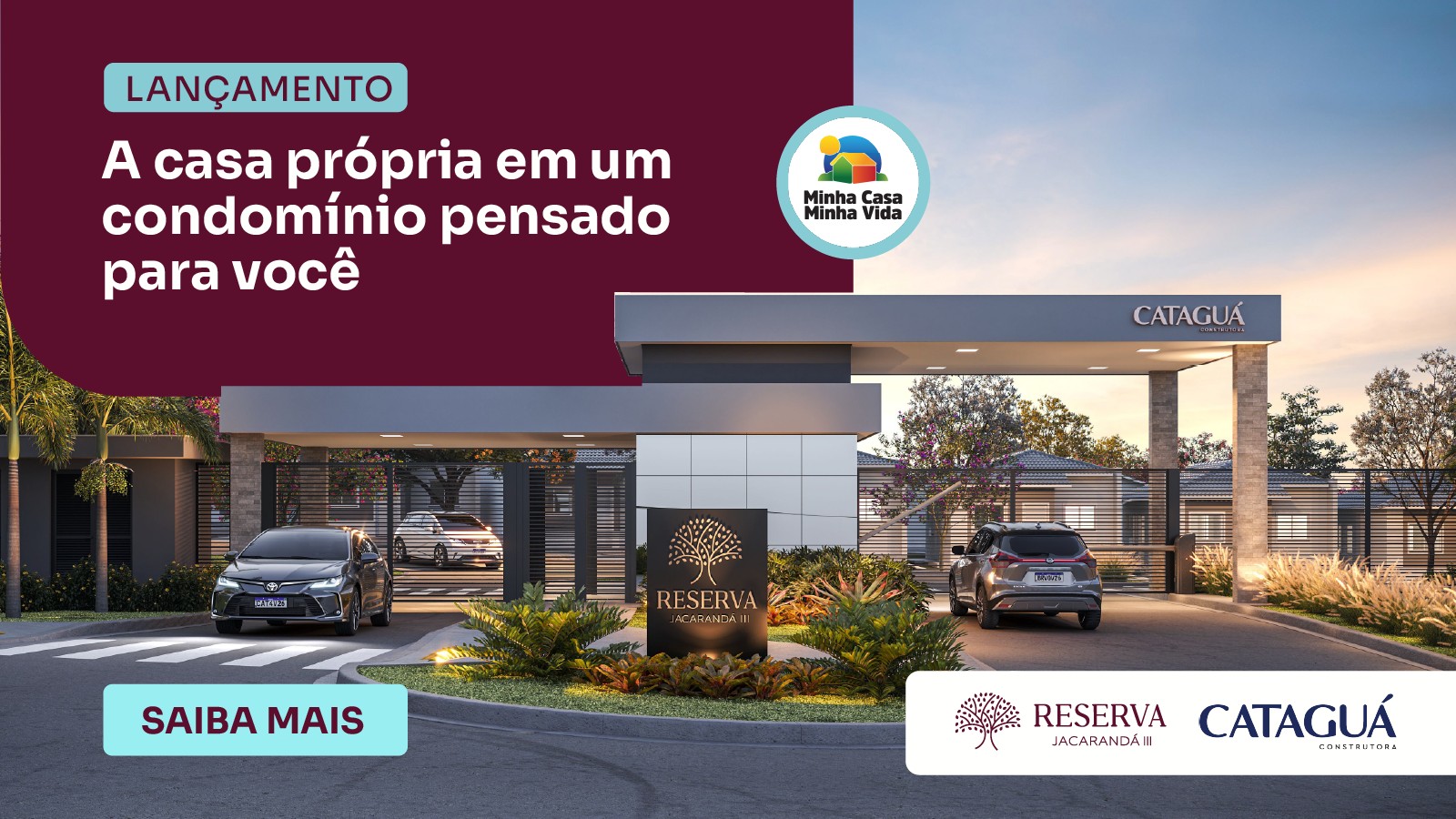 Cataguá Construtora lança novo condomínio Reserva Jacarandá III em São Carlos