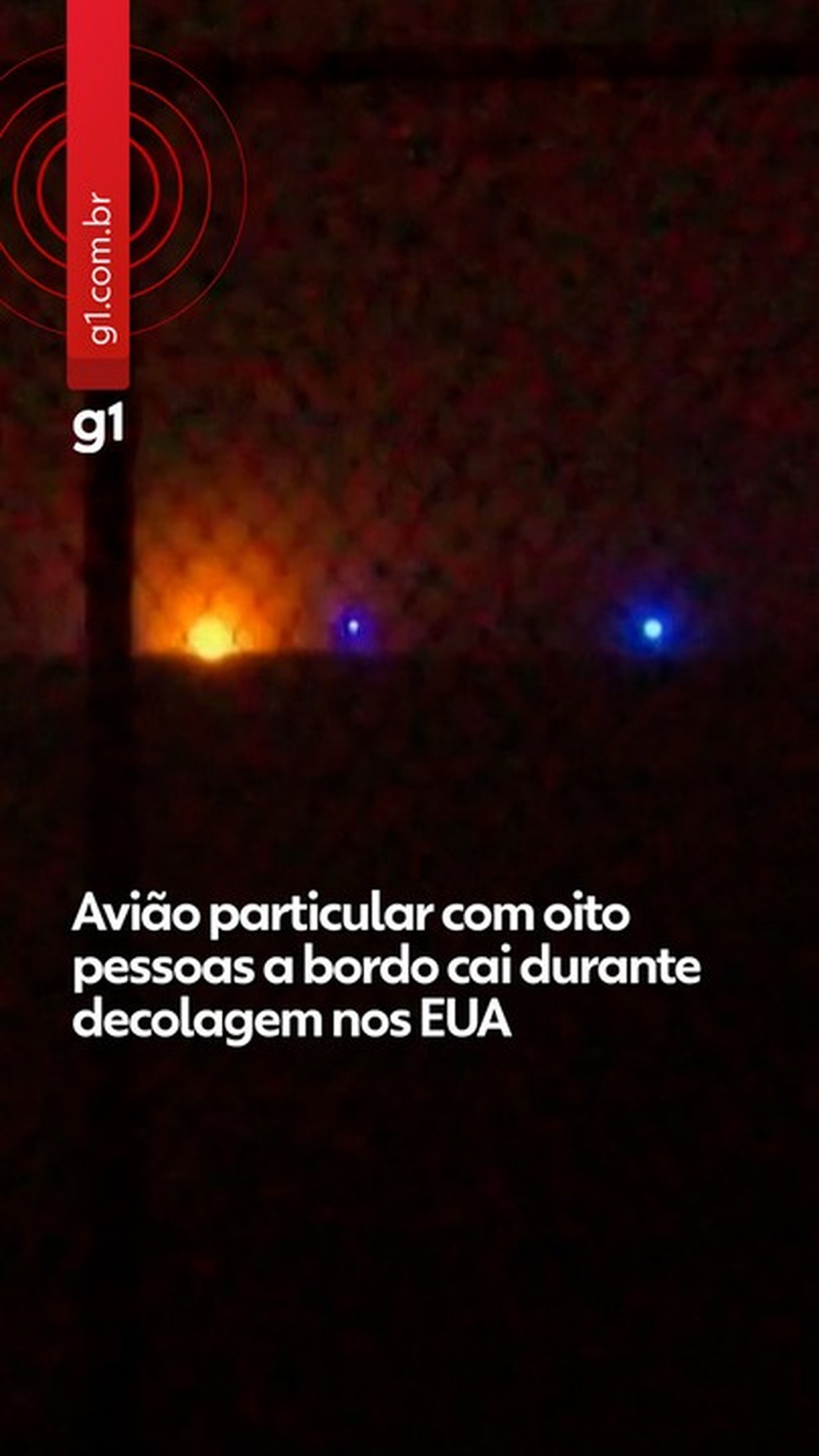 Avião particular cai com 8 a bordo em aeroporto no Maine, nos EUA