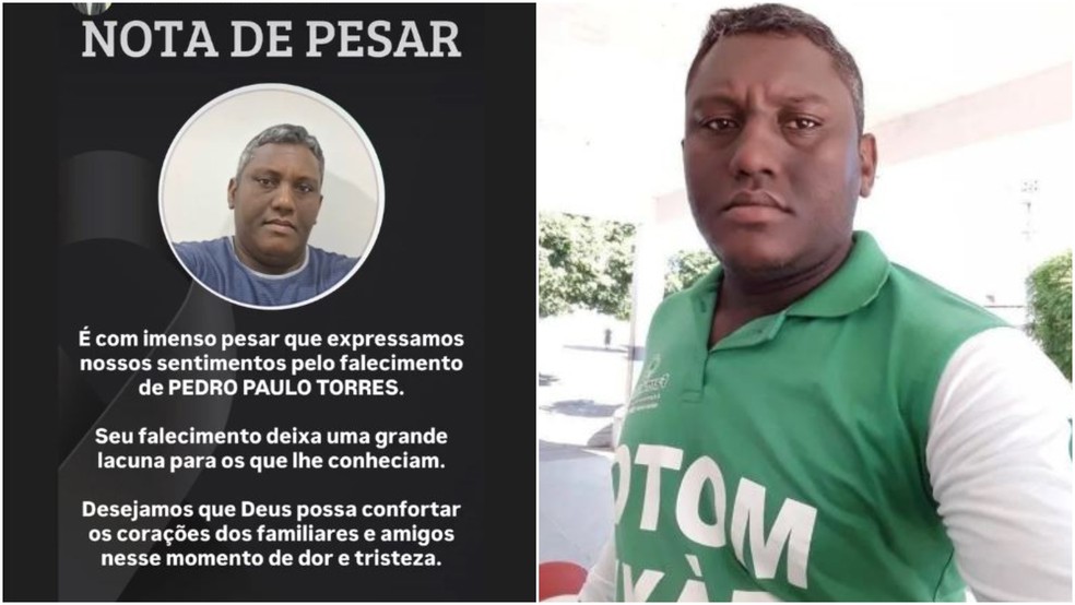 O mototaxista Pedro Paulo Torres, de 40 anos, foi morto a tiros em um bar, na cidade de Aurora, no Cariri cearense. — Foto: Reprodução