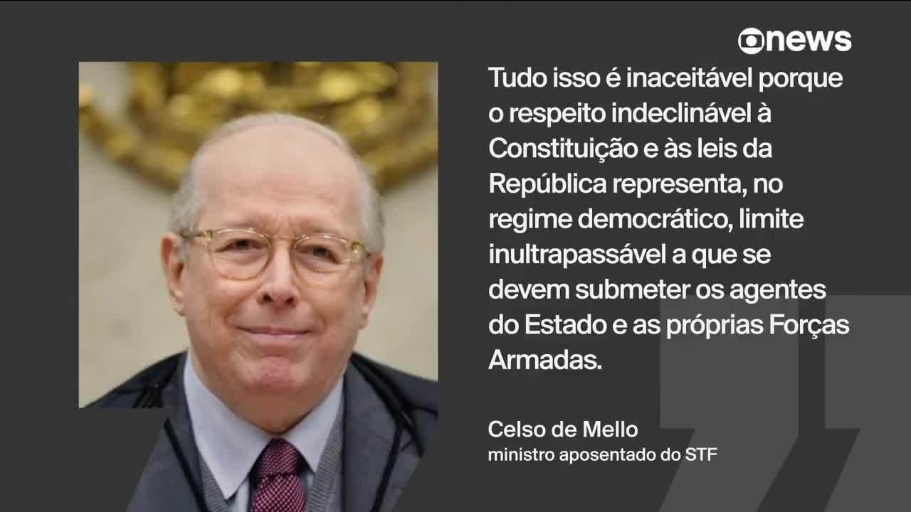 Celso de Mello relaciona tentativa de golpe de 2022 à ditadura de 1964: 'inaceitável' 