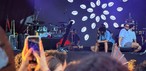 Banda realiza testes de som no palco horas antes do show — Foto: Crystofher Andrade/g1