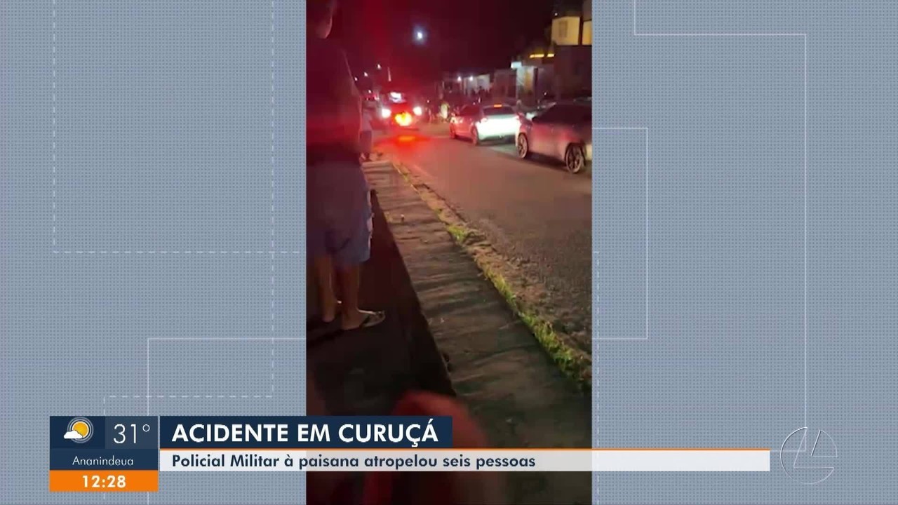 PM atropela seis pessoas em calçada em Curuçá, no nordeste do Pará