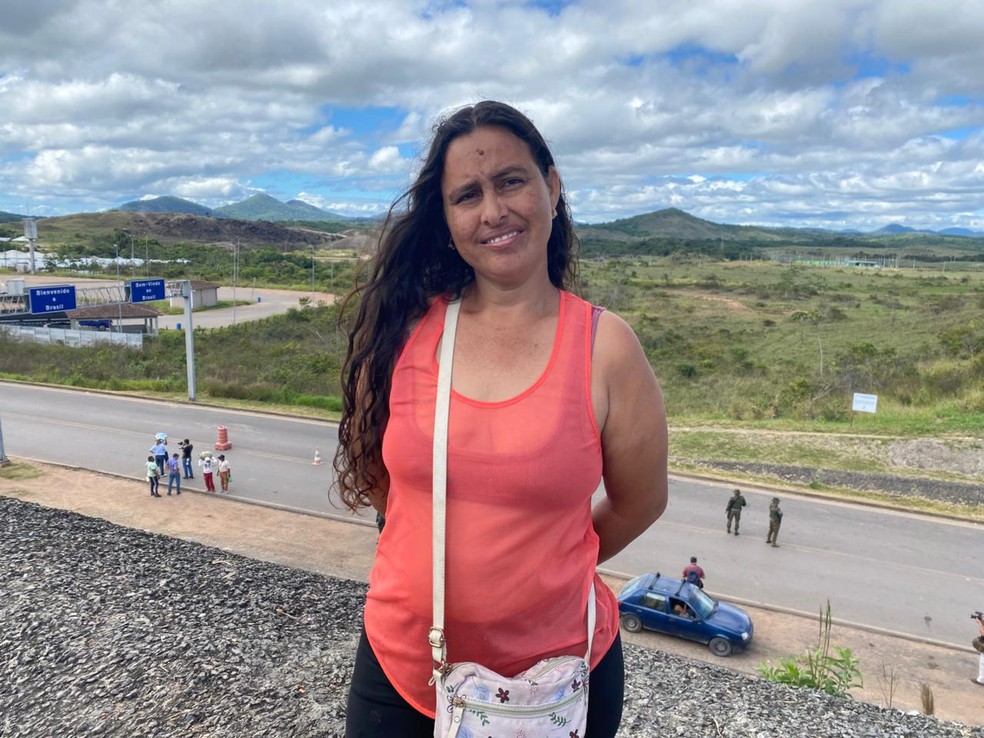 Migrante venezuelana que vive em Pacaraima, na fronteira com a Venezuela — Foto: Ailton Alves/Rede Amazônica