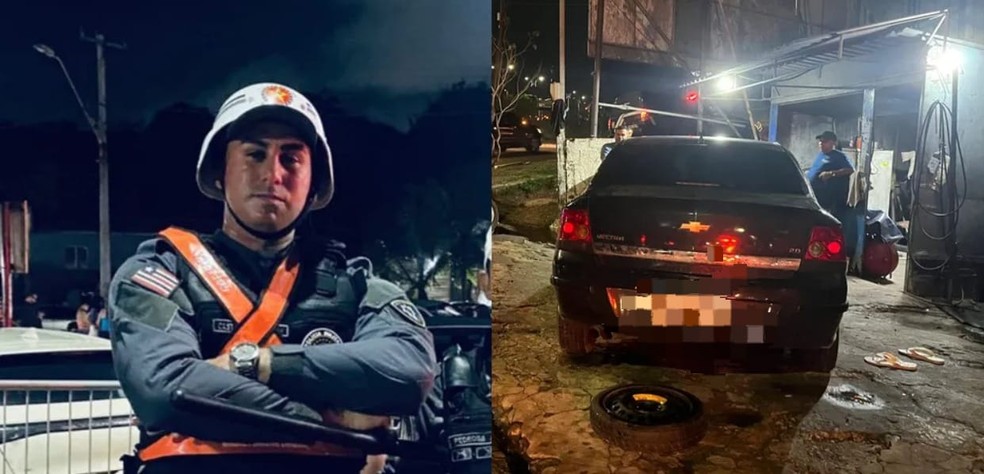 O policial foi identificado como Jefferson Castelo Branco Diniz, de 36 anos — Foto: Reprodução/TV Mirante
