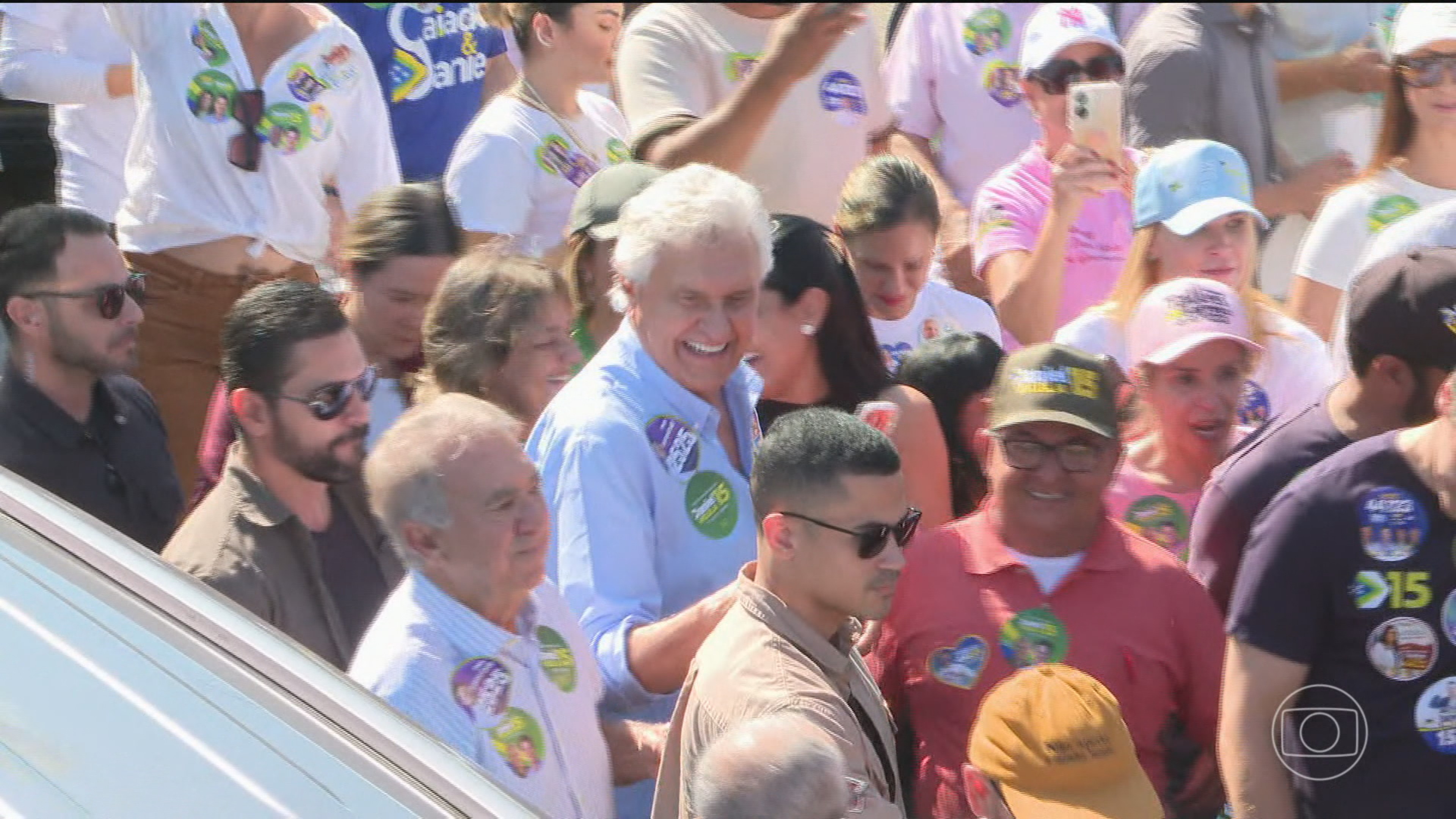 Ronaldo Caiado, candidato do PSD à Presidência, faz campanha em Goiânia