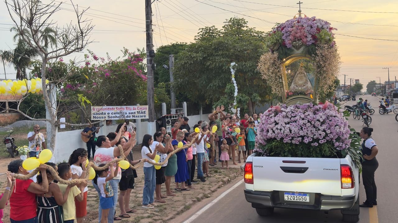 Círio de Nazaré 2026: Imagem Peregrina cumpre agenda em Tomé-açu e São João de Pirabas​‌​