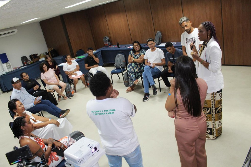 Formação de resgatados de trabalho análogo à escravidão como lideranças no combate ao crime — Foto: Instituto Trabalho Decente