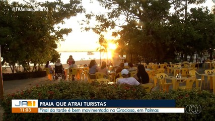 Turistas e moradores aproveitam último fim de semana da temporada de praias no TO