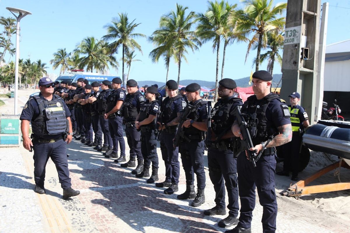 Santos inicia a Operação Verão com reforço de 250 guardas municipais; veja o esquema