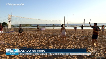 Palmenses aproveitam o fim das férias na Praia da Graciosa