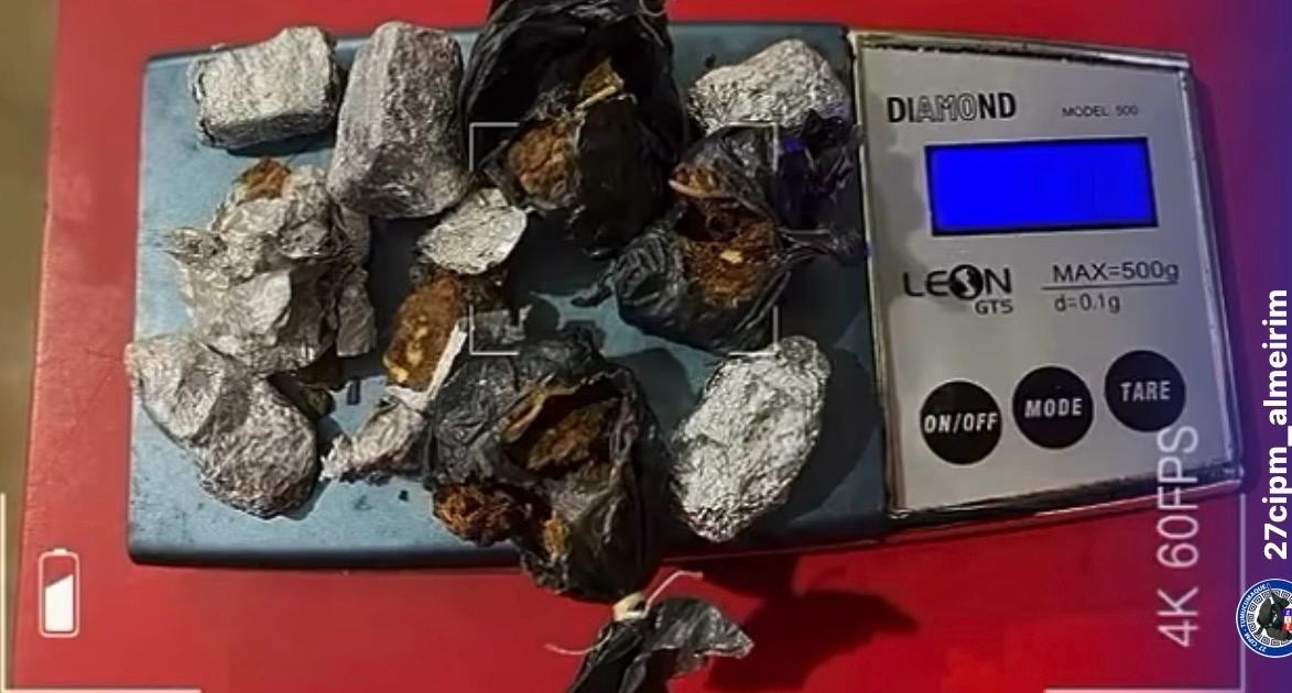 Trio é preso por tráfico de drogas após tentativa de fuga em Almeirim