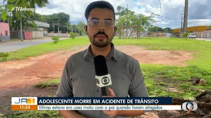 Adolescente morre e pai fica ferido em batida entre carro e moto