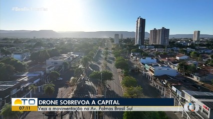 Confira imagens aéreas da Av. Palmas Brasil Sul