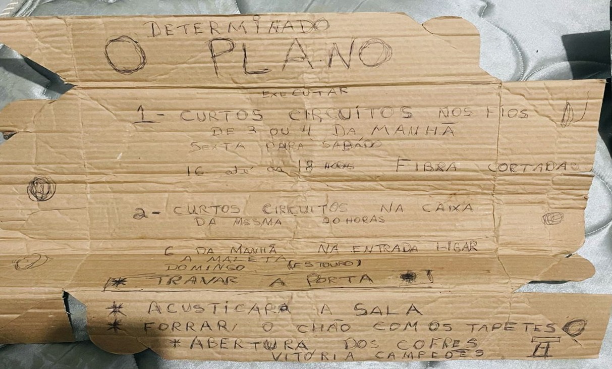 'Plano' de assalto a associação de cambistas de Cidade do Leste foi escrito em papelão, diz polícia do Paraguai