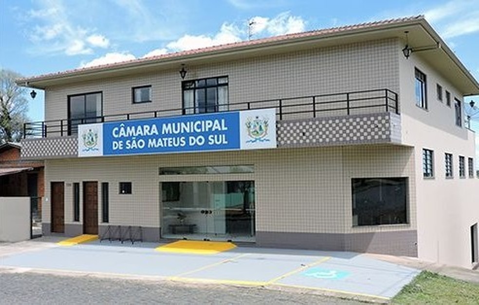 MP solicita que Câmara de São Mateus do Sul declare perda de mandato do vereador Jeciel Franco por conta de condenação por violência doméstica — Foto: Divulgação/Câmara de São Mateus do Sul