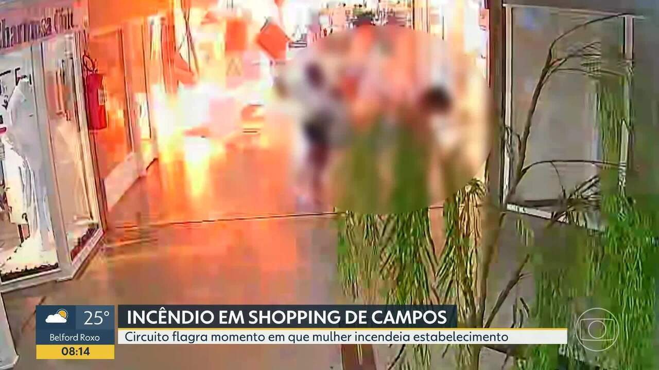 Vídeo mostra momento de explosão dentro de shopping em Campos