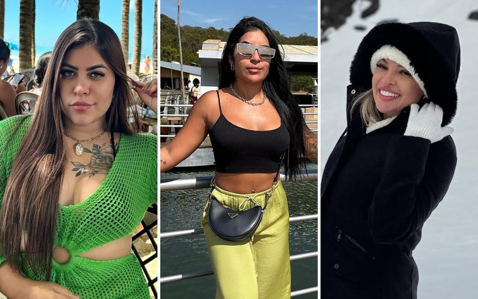 Tawane Alexandra, Carol de Souza e Aline Reis so alvo de operao que investiga crimes de explorao de jogos de azar  Foto: Reproduo/Redes Sociais
