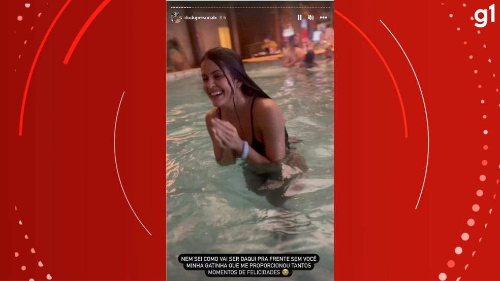 Namorado lamentou morte de influencer em Gramado — Foto: Reprodução/Redes sociais