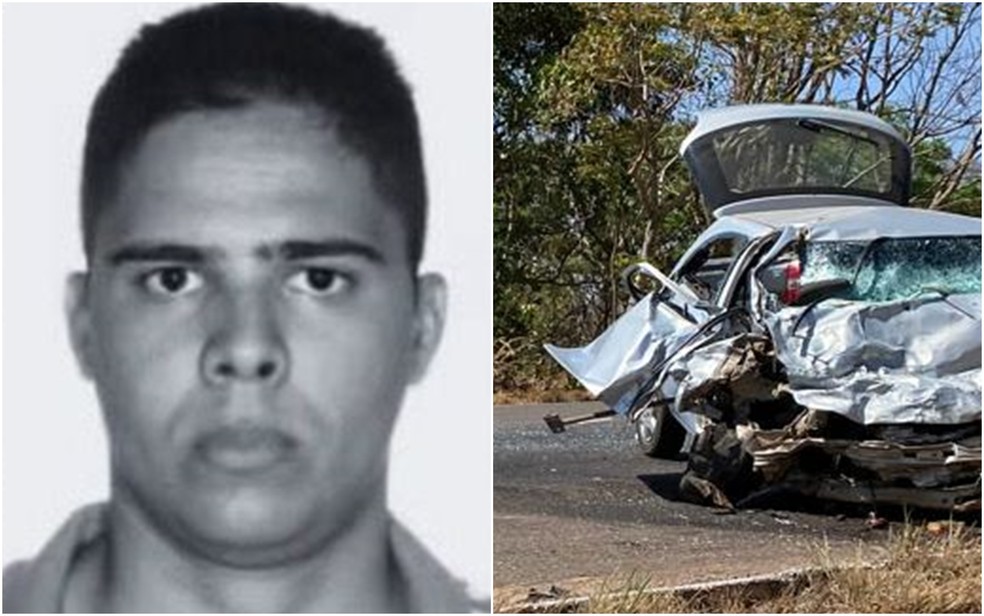 Policial penal morre após acidente na GO-080 — Foto: Divulgação/Polícia Militar | Divulgação Corpo de Bombeiros