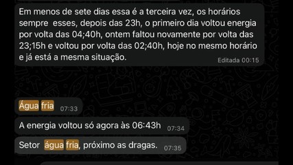 Moradores de Palmas reclamam de falta de energia