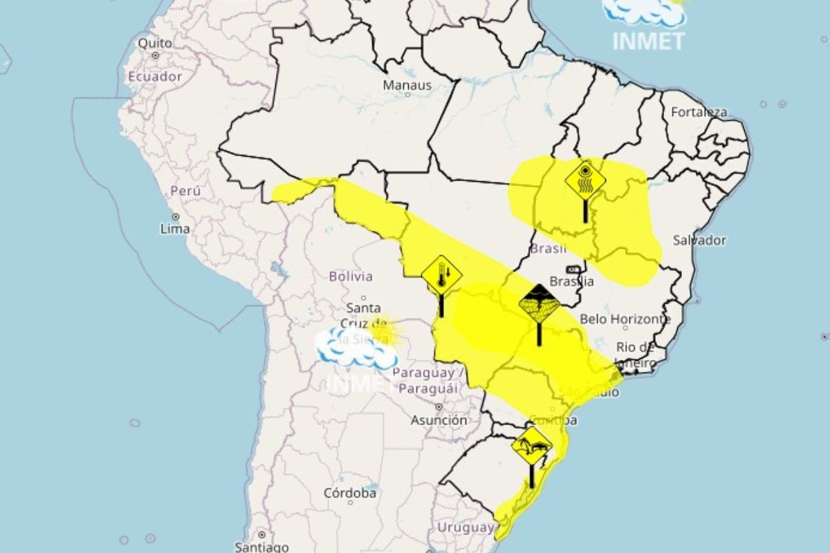Queda de temperatura e chuva: Inmet emite alertas para perigo potencial no Vale do Paraíba e região