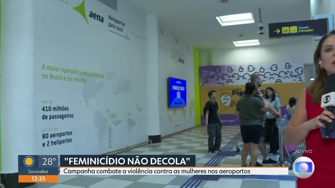  
Ministro lança campanha 'Feminicídio Não Decola' no Aeroporto de Congonhas