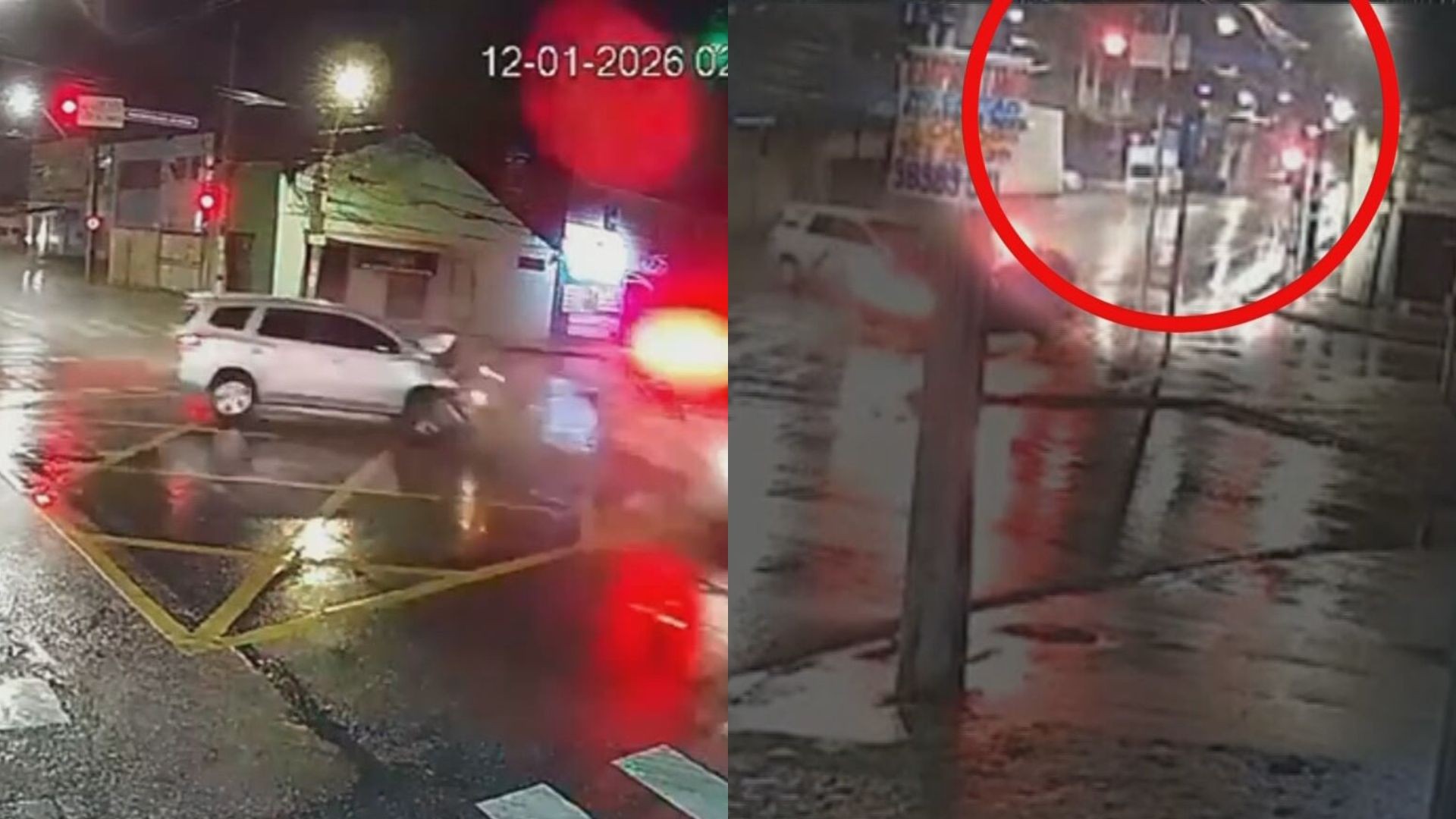 Viatura da PM avançou sinal vermelho antes de bater em carro e atingir poste; novo vídeo mostra acidente que matou policial