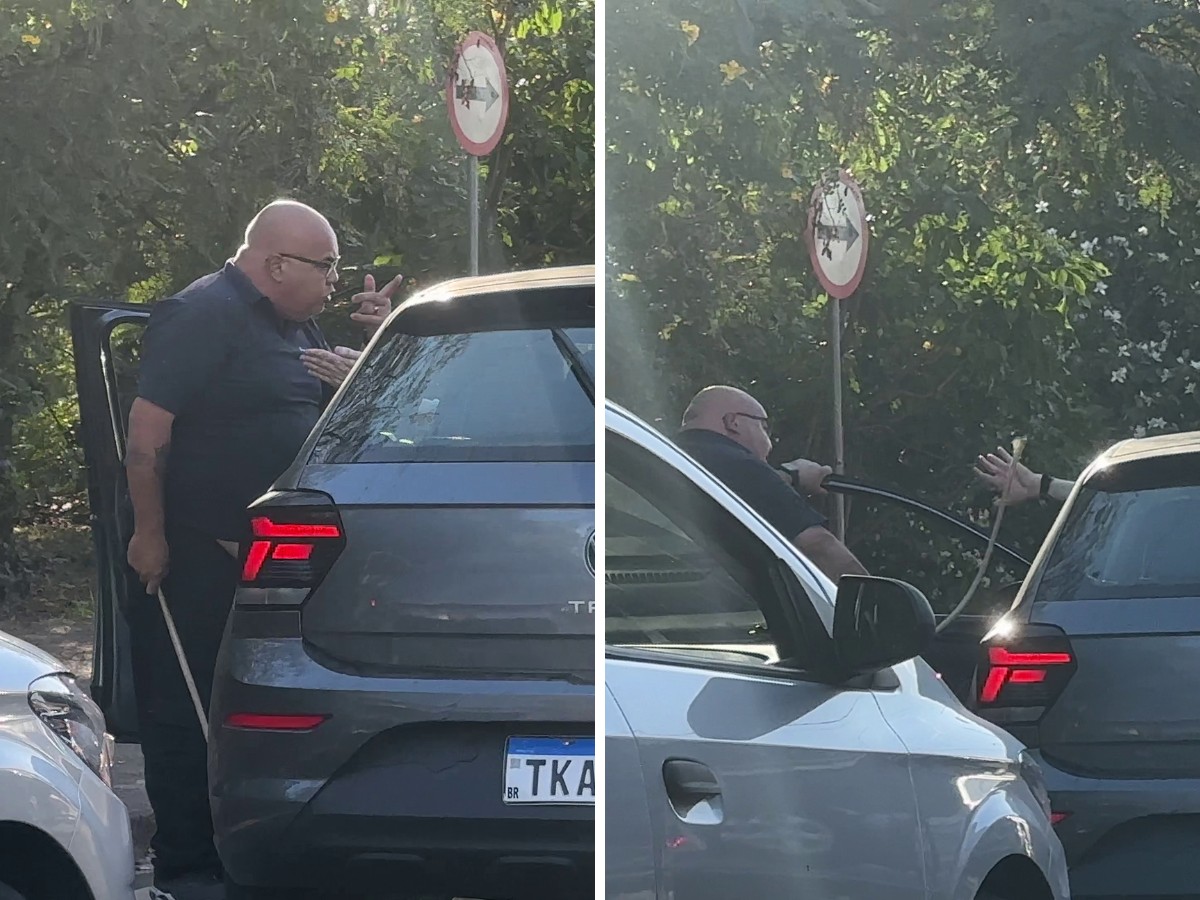 VÍDEO flagra agressão durante briga de trânsito no interior de SP: 'Você não sabe com quem tá mexendo'