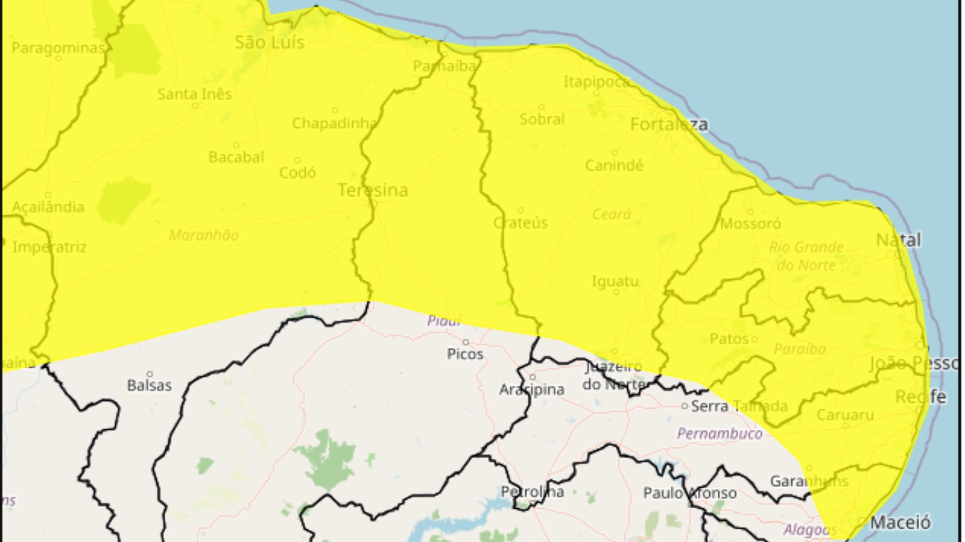 Alerta de chuvas intensas: Caruaru e 75 outras cidades do interior de PE são notificados pelo Inmet; veja previsão do tempo