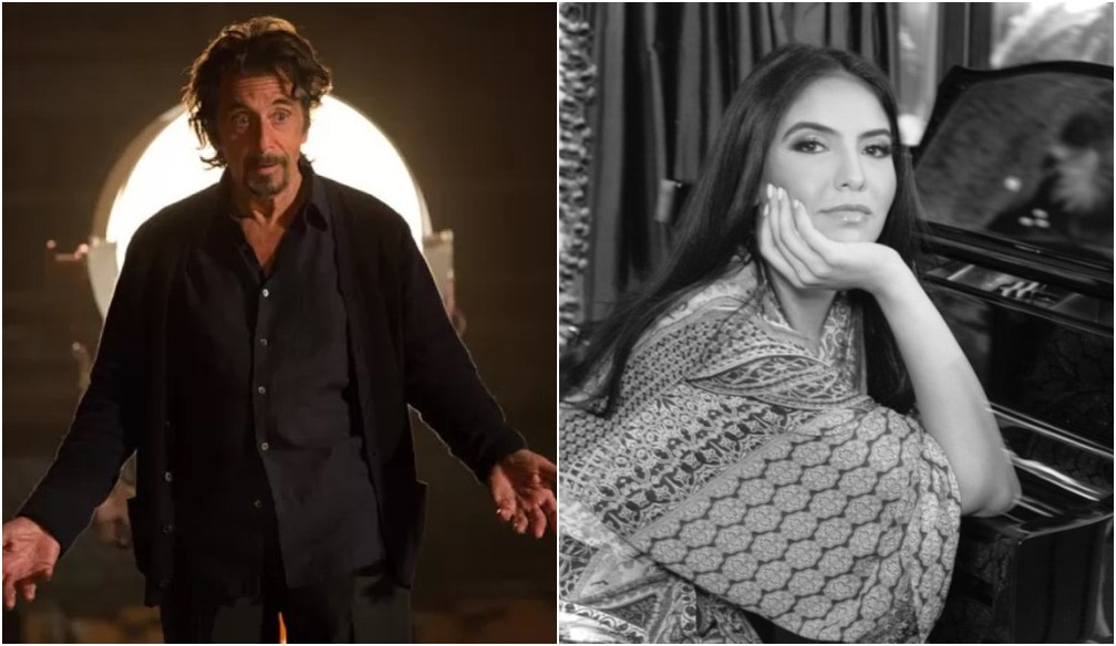 Namorada de Al Pacino, Noor Alfallah, está grávida do ator — Foto: Divulgação/Reprodução/Instagram