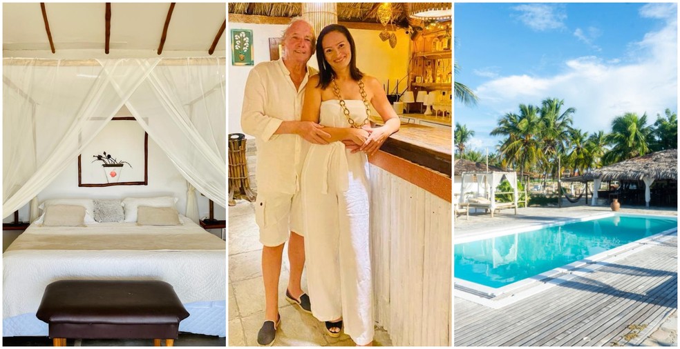 François e Suzana Stevens são os responsáveis pela Amagali Pousada, em Galinhos, no Rio Grande do Norte. — Foto: Arquivo Pessoal