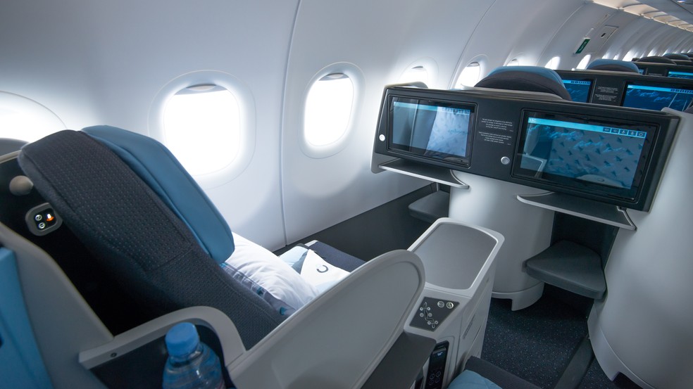 Avião da La Compagnie tem apenas classe executiva — Foto: Divulgação/La Compagnie
