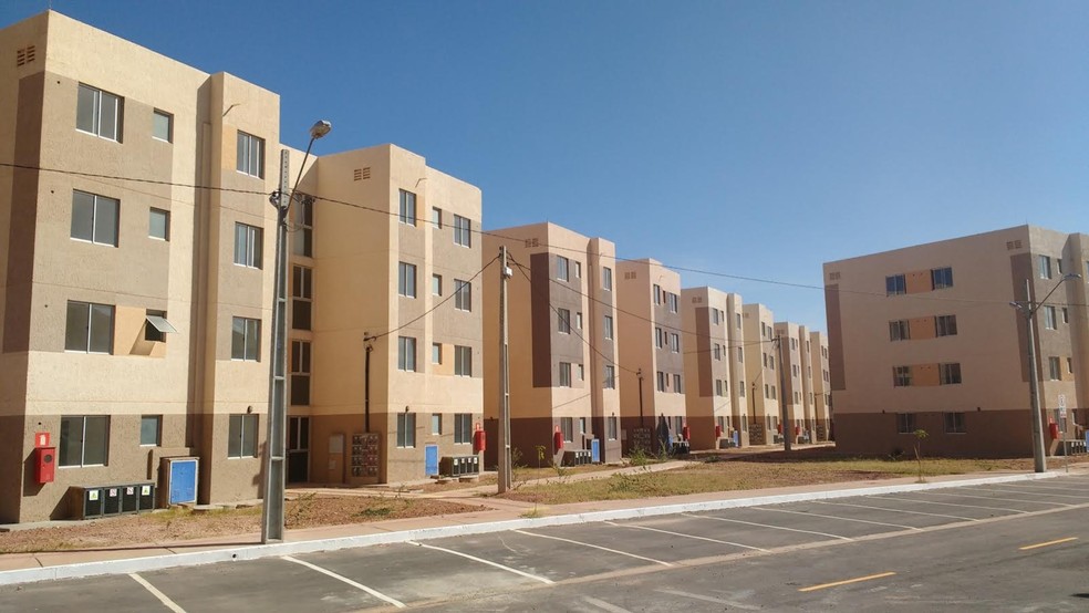 Morador foi assassinado no Condomínio Alameda das Palmeiras, no Bairro Ancuri, em Fortaleza, por se recusar a deixar apartamento para facção criminosa. — Foto: Prefeitura de Fortaleza/ Divulgação