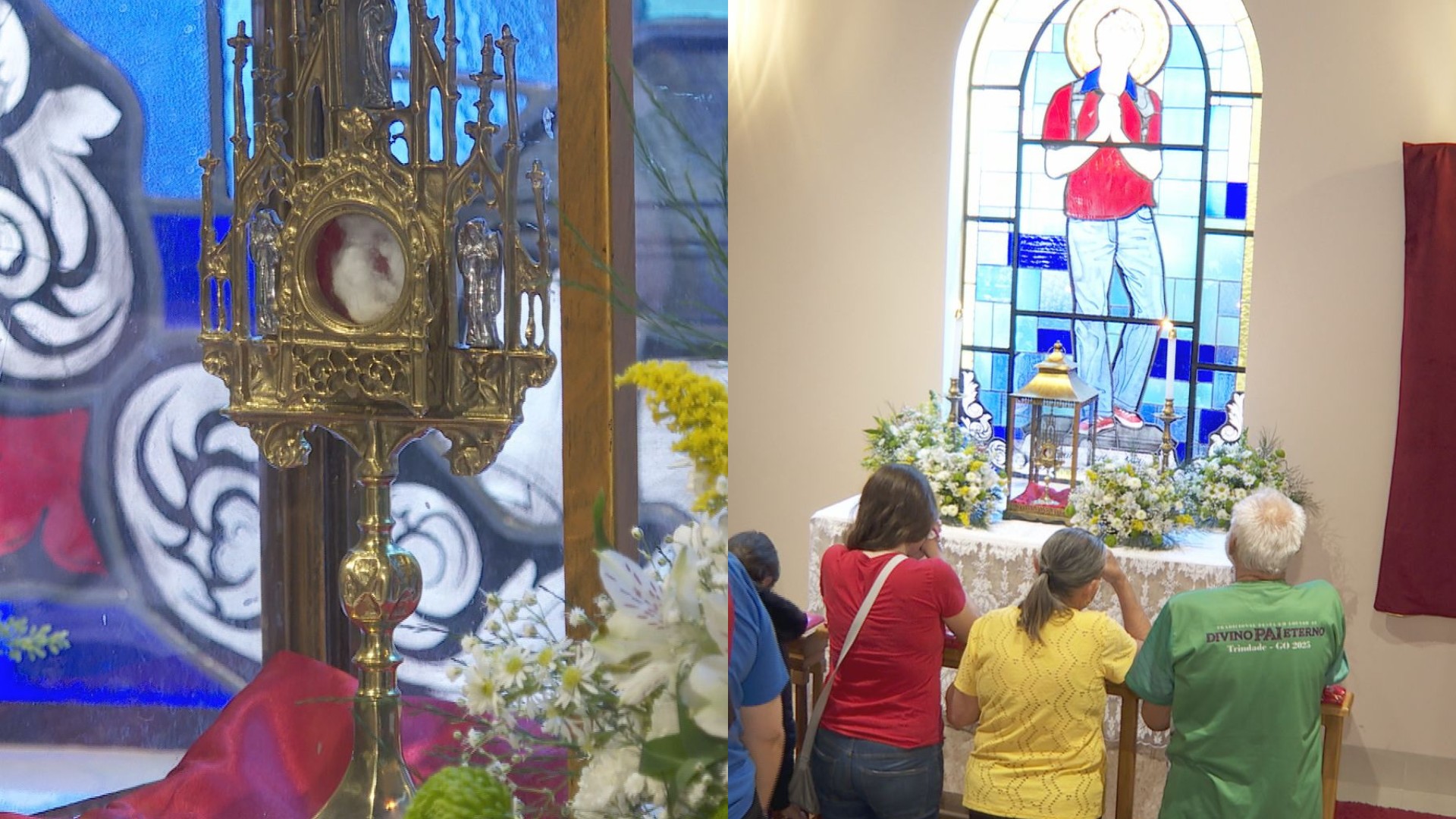 Relíquias de São Carlo Acutis estão expostas na igreja do milagre em MS