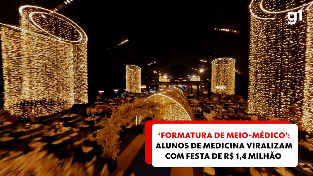 ‘Formatura de meio-médico’: alunos de medicina viralizam com festa de R$ 1,4 milhão
