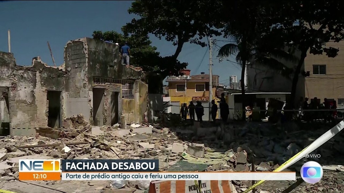 Parte do teto de restaurante que atende população de rua no Recife desaba e  deixa duas pessoas feridas, Pernambuco