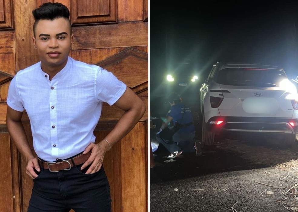 Wanderson Pereira de Menezes teve carro roubado e foi morto com facadas e tiro na cabeça — Foto: Reprodução/Redes Sociais