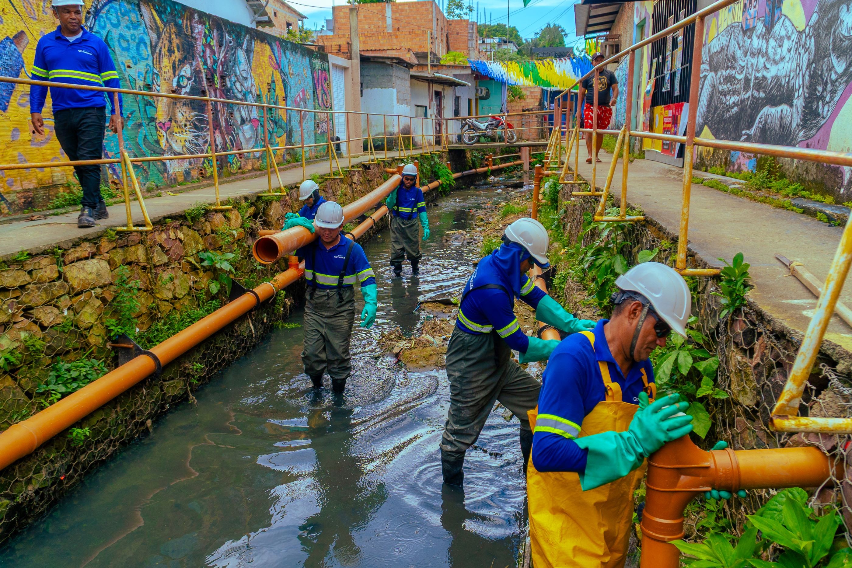 Beco São Vicente — Foto: Divulgação/Águas de Manaus