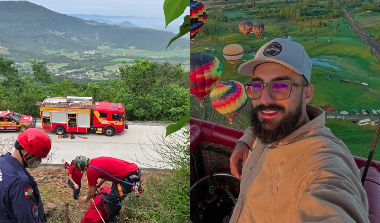 Como é a Serra do Faxinal, estrada onde piloto de balão desapareceu e foi achado morto em SC