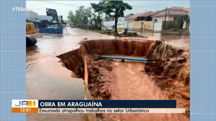 Chuva atrapalha obras no setor Urbanístico em Araguaína