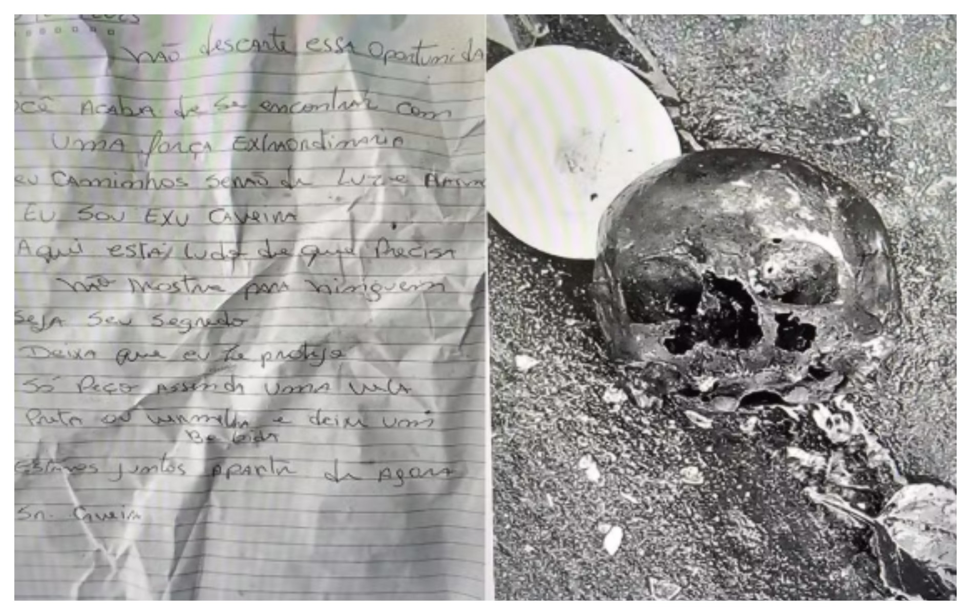 Bombou no g1: Polícia tenta identificar por DNA crânio achado ao lado de carta de 'Sr. Caveira' na Imigrantes