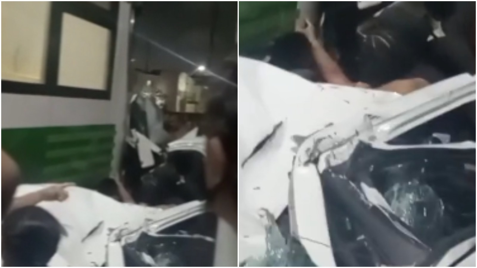 VÍDEO: Acidente entre carro e VLT deixa veículo com passageiro preso às ferragens em Fortaleza