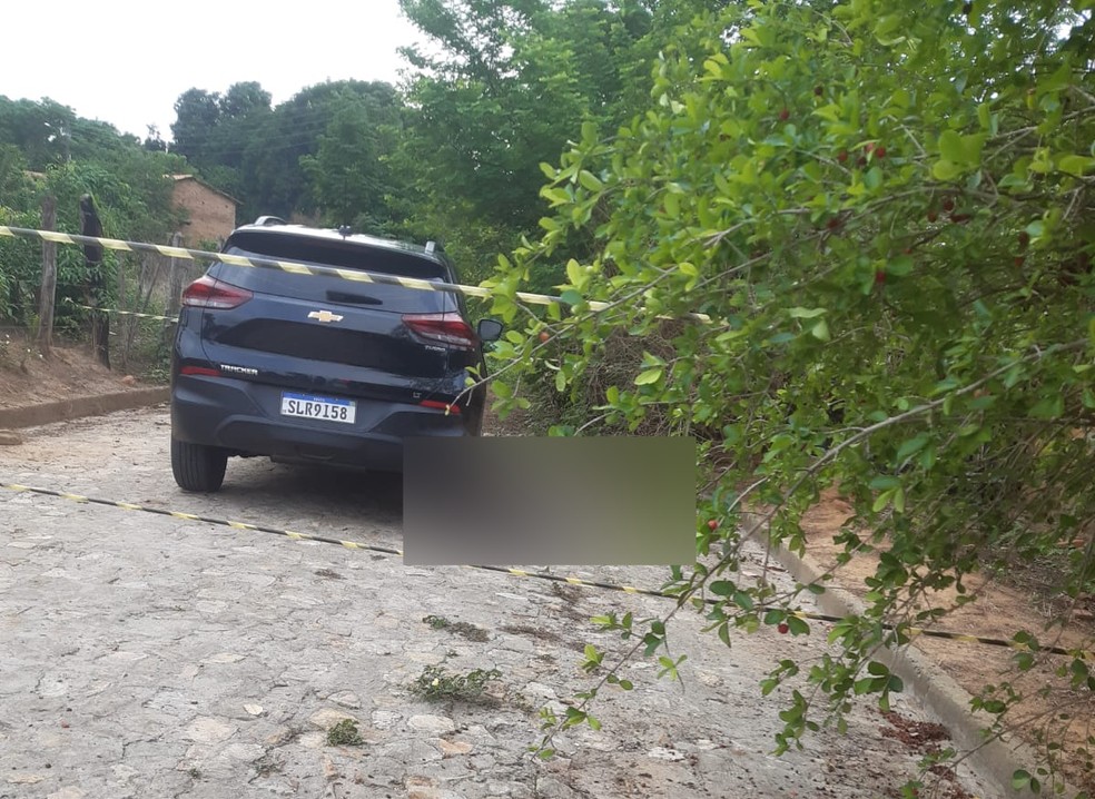 Homem é encontrado morto com sinais de violência ao lado de carro em Agricolândia — Foto: Reprodução