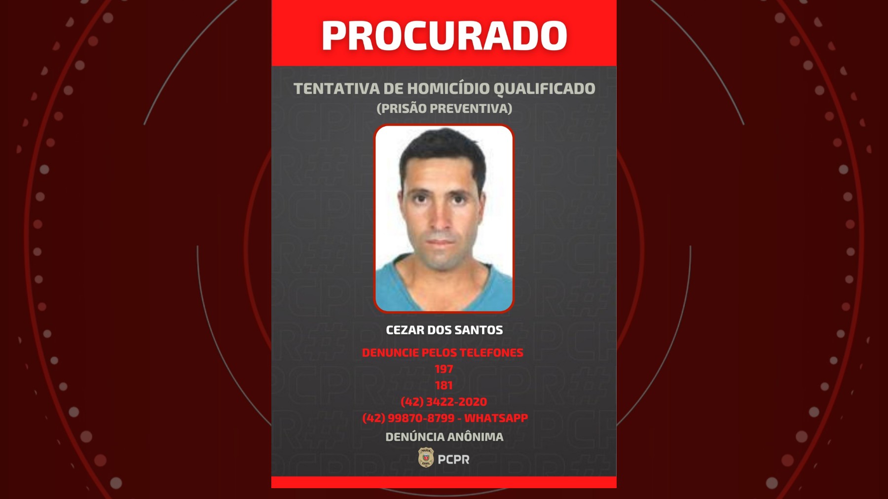 Homem tenta matar os próprios irmãos com facão após briga da família com amigo dele, no Paraná