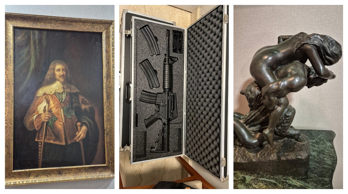 Esculturas eróticas, quadros arma e carros de luxo são apreendidos em SP em operação da PF contra fraude no INSS; veja