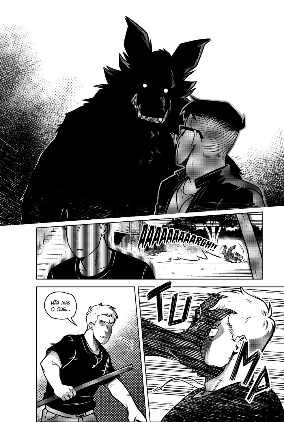 Lobisomem brasileiro é protagonista de história em quadrinhos — Foto: Lorena Herrero