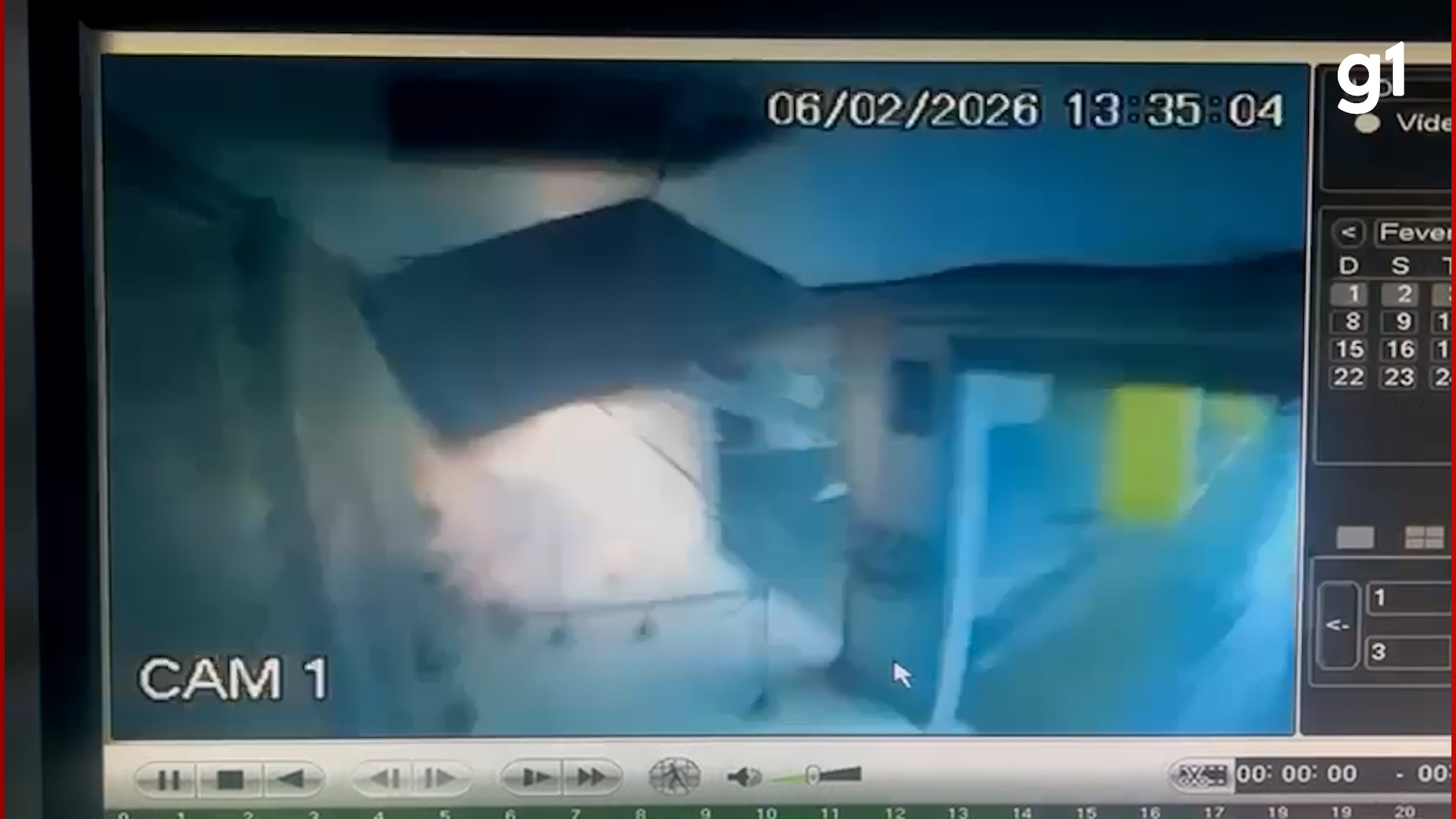 Vídeo mostra momento em que dupla explode casa lotérica durante assalto em Manaus