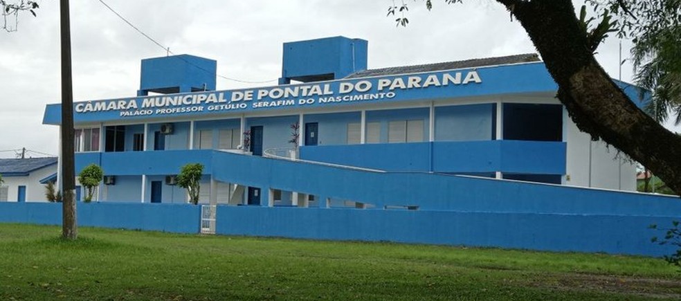 Gaeco fez buscas na Câmara de Pontal do Paraná — Foto: Câmara Municipal de Pontal do Paraná