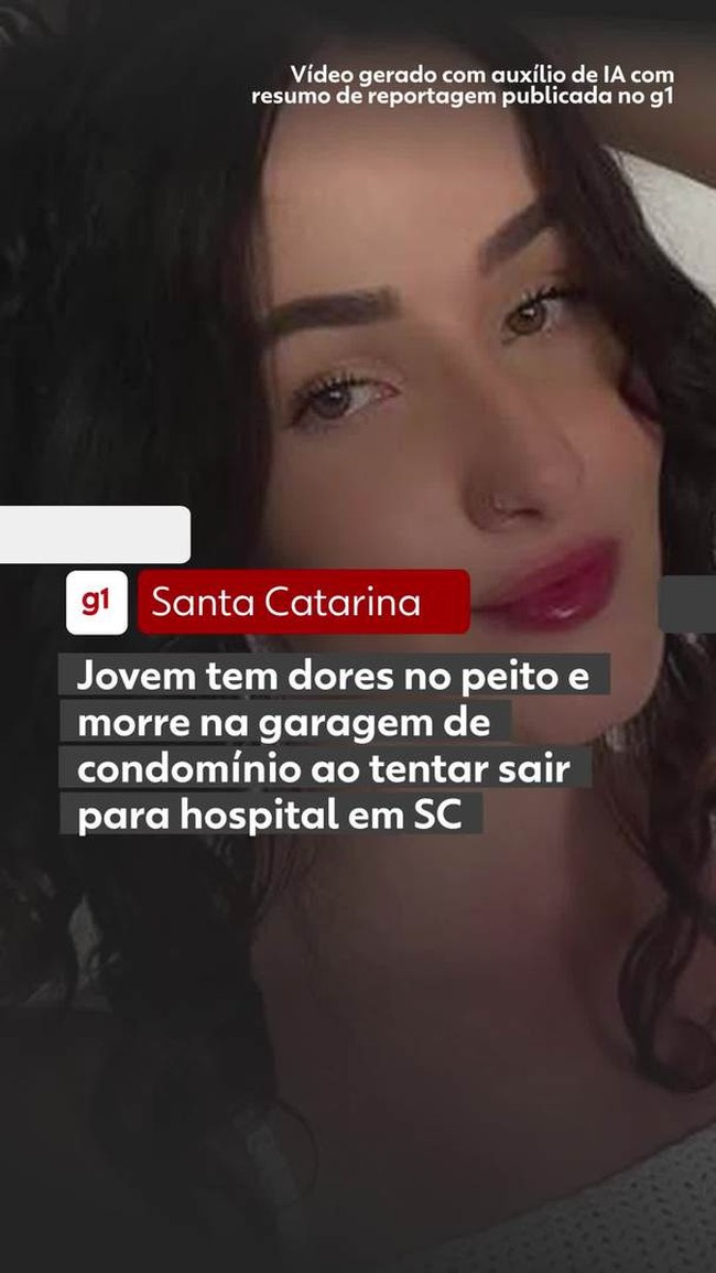 Jovem morre após sentir dores no peito ao tentar ir sozinha ao hospital em SC